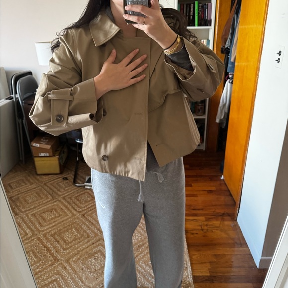 NWT - &Other Stories Cropped Trenchcoat - size small - Picture 6 of 6